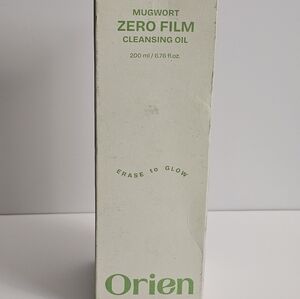 Orien Mugwort Zero Film Cleansing Oil Makeup remover double cleanse kbeauty skin